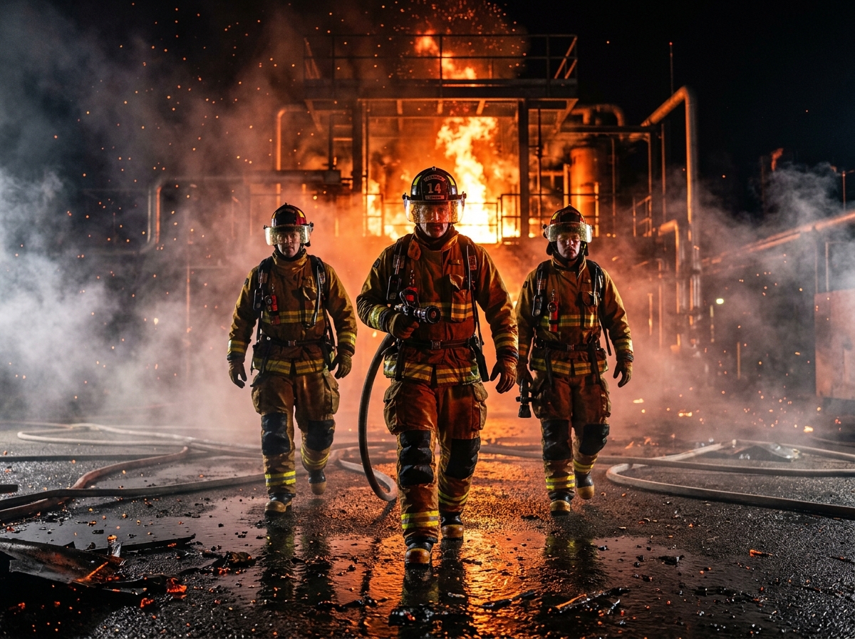 Firefighters in Action